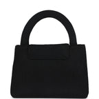 Vintage Chanel Large Kelly Rope Black Woven Gold Hardware