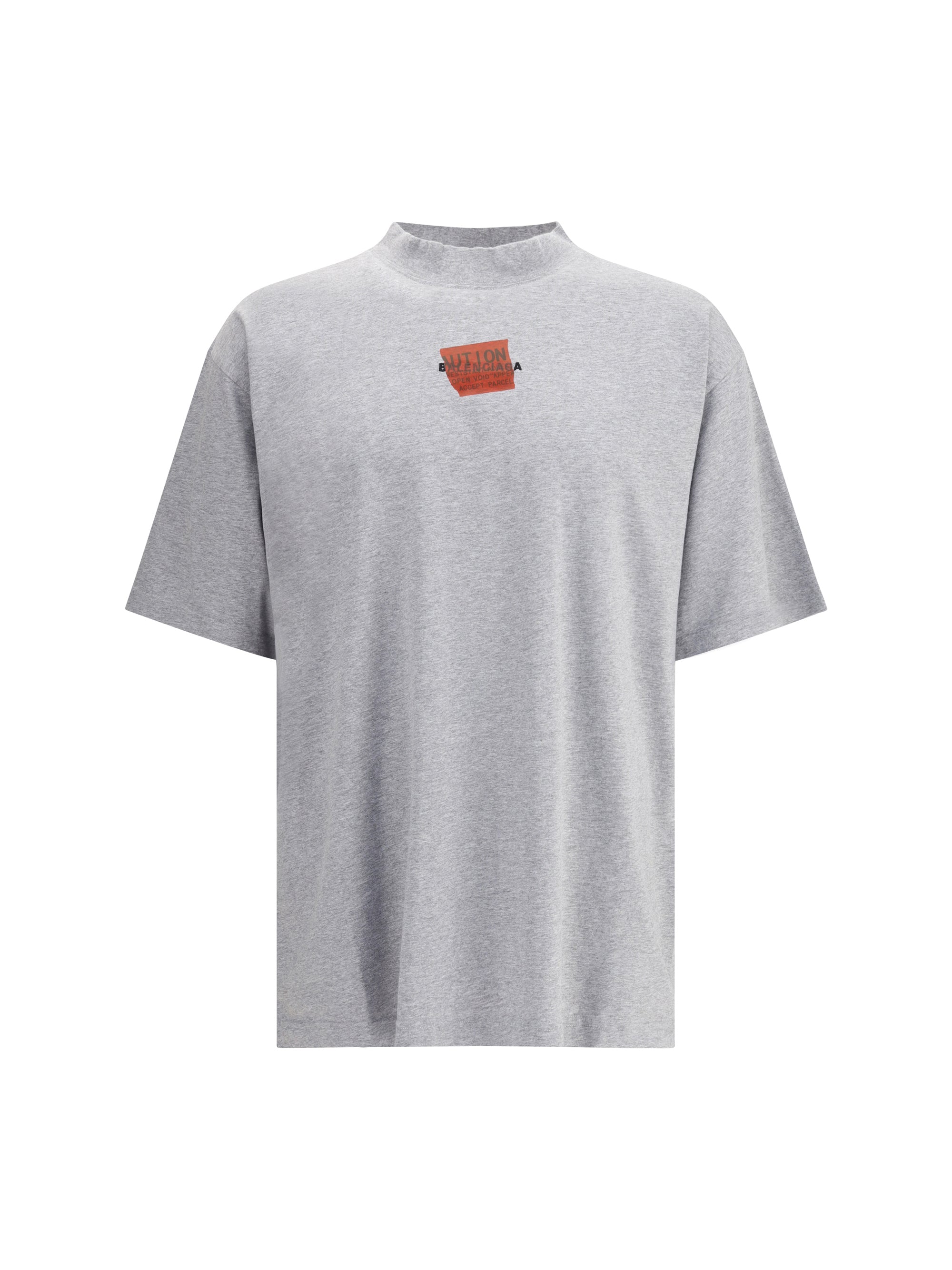 Balenciaga Men T-Shirt With Taped Balenciaga Back Motif