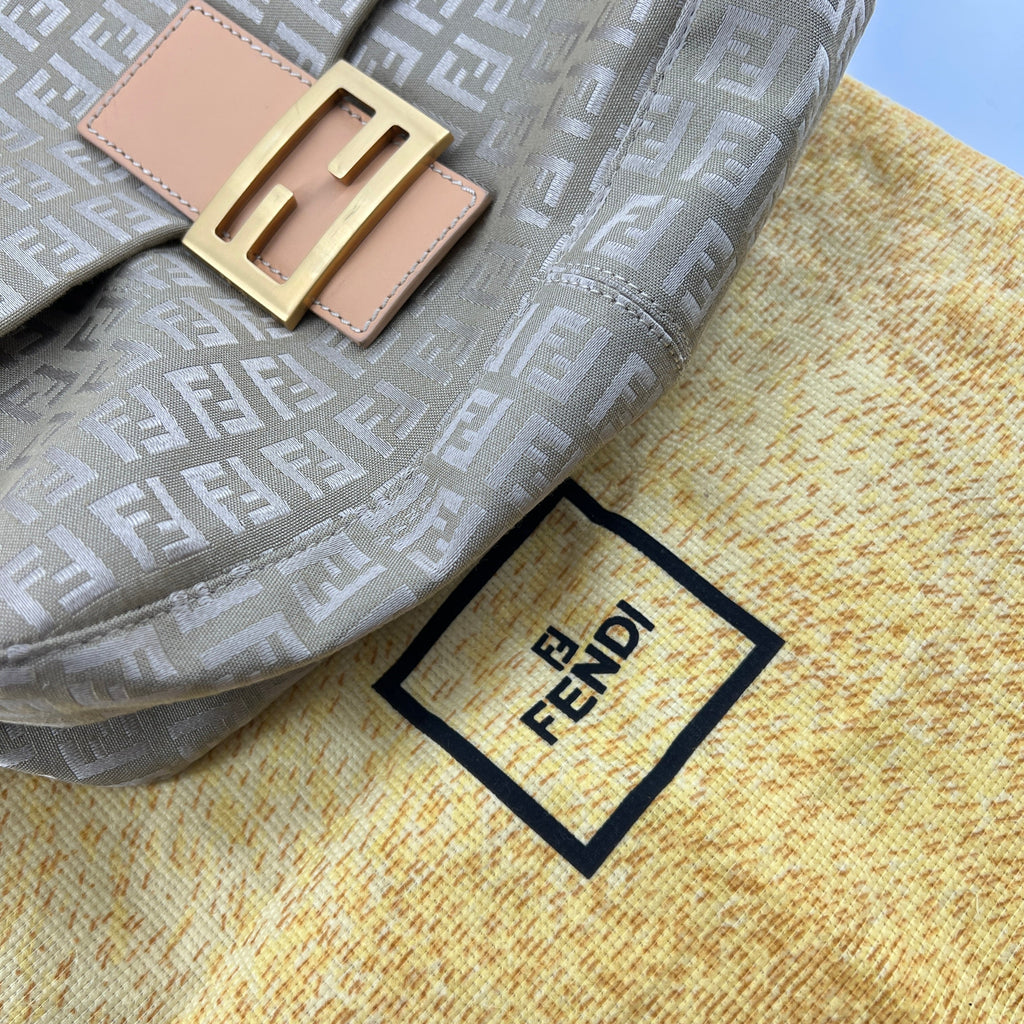 Fendi Zukka Mamma Baguette Shoulder Bag TWS
