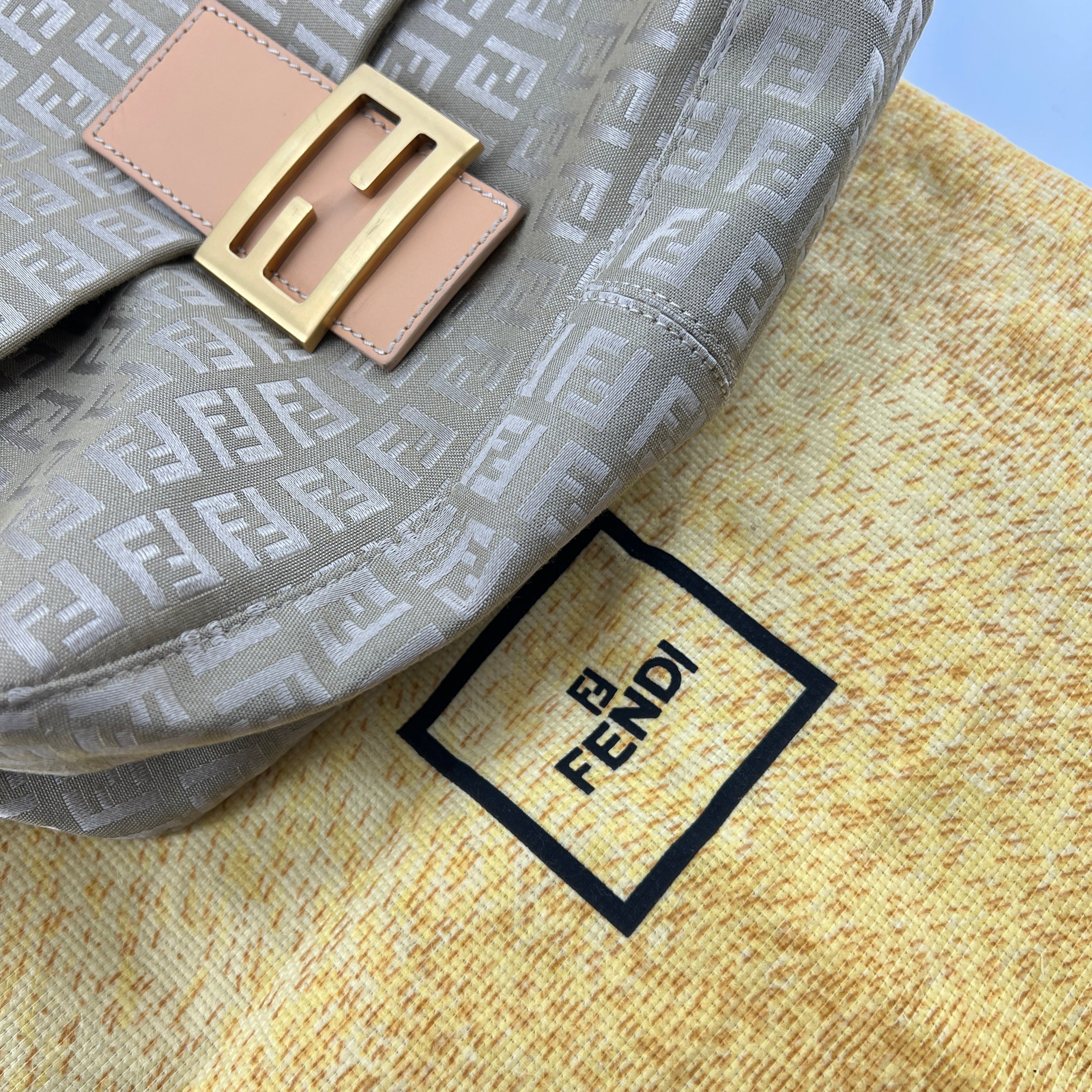Fendi Zukka Mamma Baguette Shoulder Bag TWS