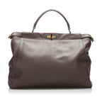 Fendi Peekaboo Large Brown Leather