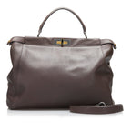 Fendi Peekaboo Large Brown Leather