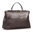 Fendi Peekaboo Large Brown Leather