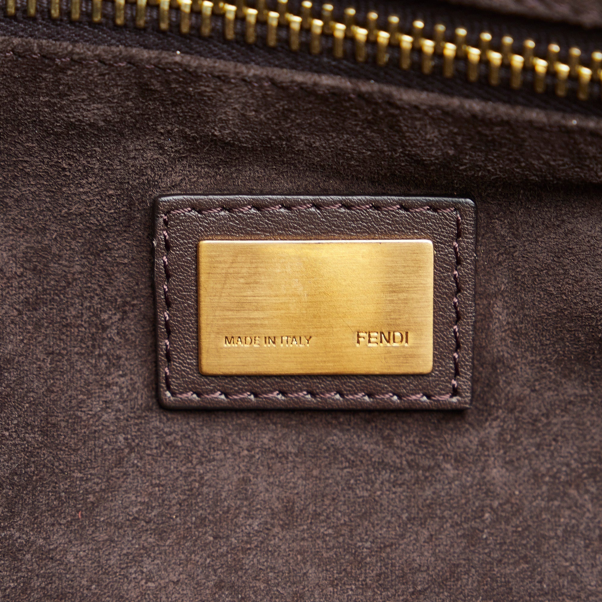 Fendi Peekaboo Large Brown Leather