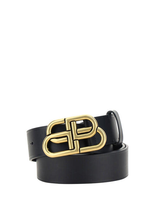 Balenciaga Men Logo Leather Belt