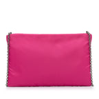 PRADA - Pink Tessuto Fluo Clutch on Chain