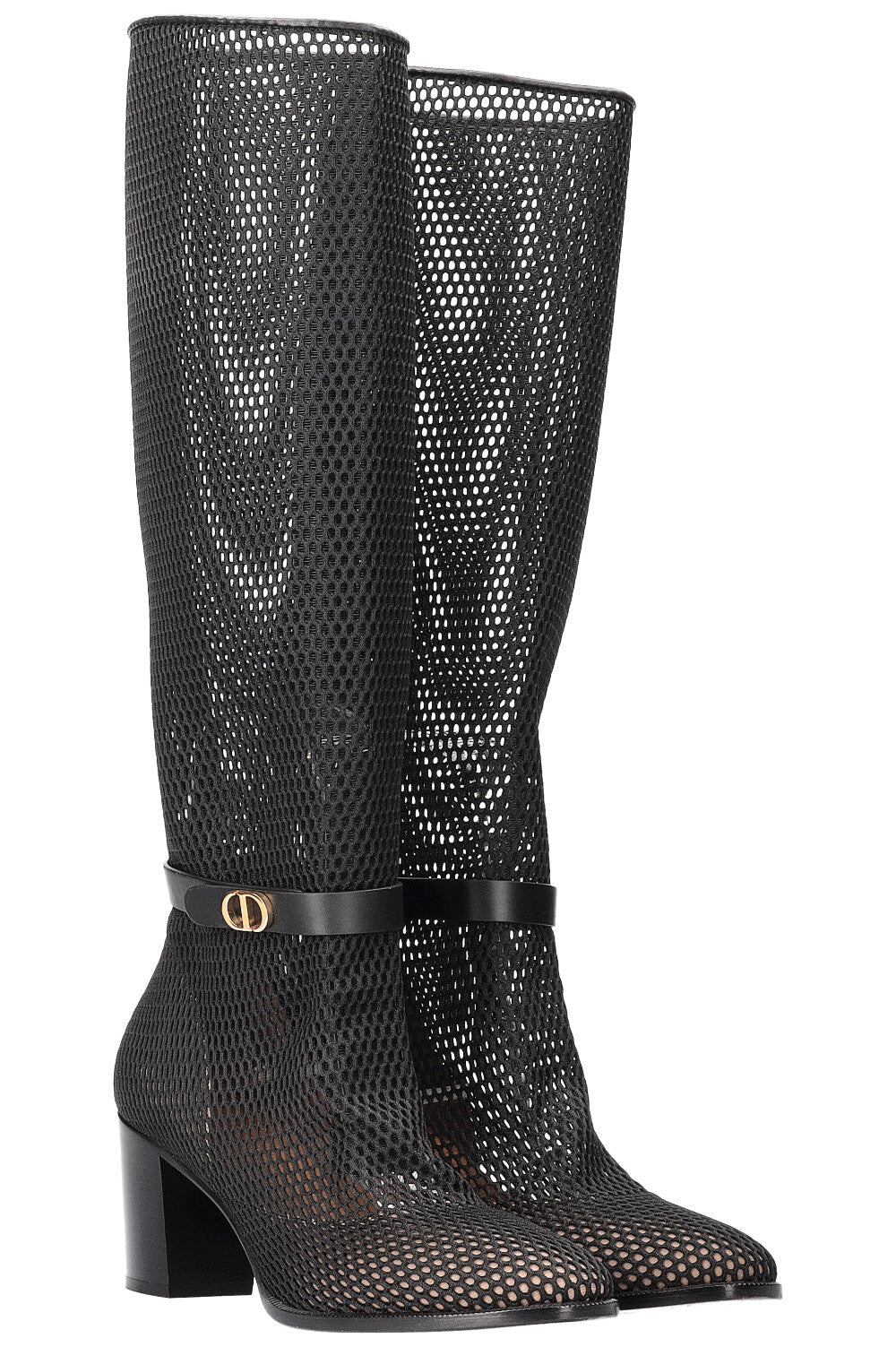CHRISTIAN DIOR Empreinte Mesh Boots Black