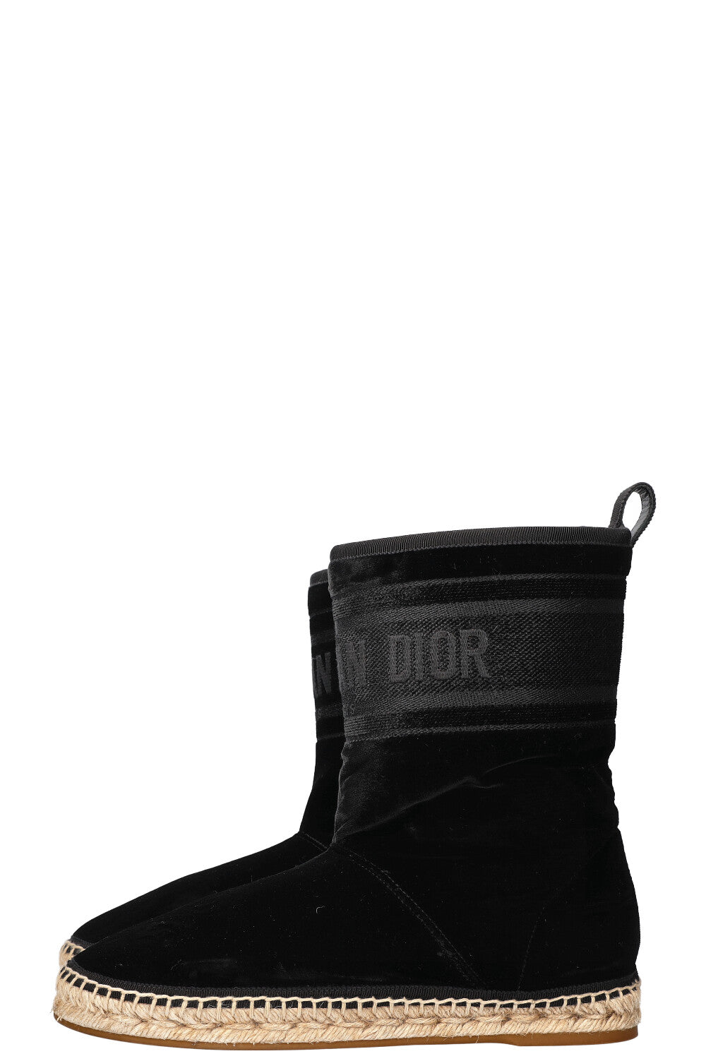 CHRISTIAN DIOR Chez Moi Granville Boots Velvet Black