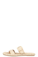 CHRISTIAN DIOR Woven Raffia Flats