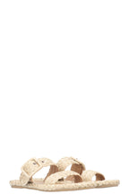 CHRISTIAN DIOR Woven Raffia Flats
