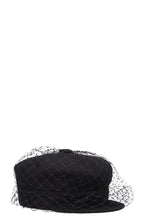 CHRISTIAN DIOR Newsboy Veil Hat