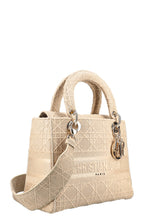 CHRISTIAN DIOR Medium Lady D-Lite Bag Cannage Beige