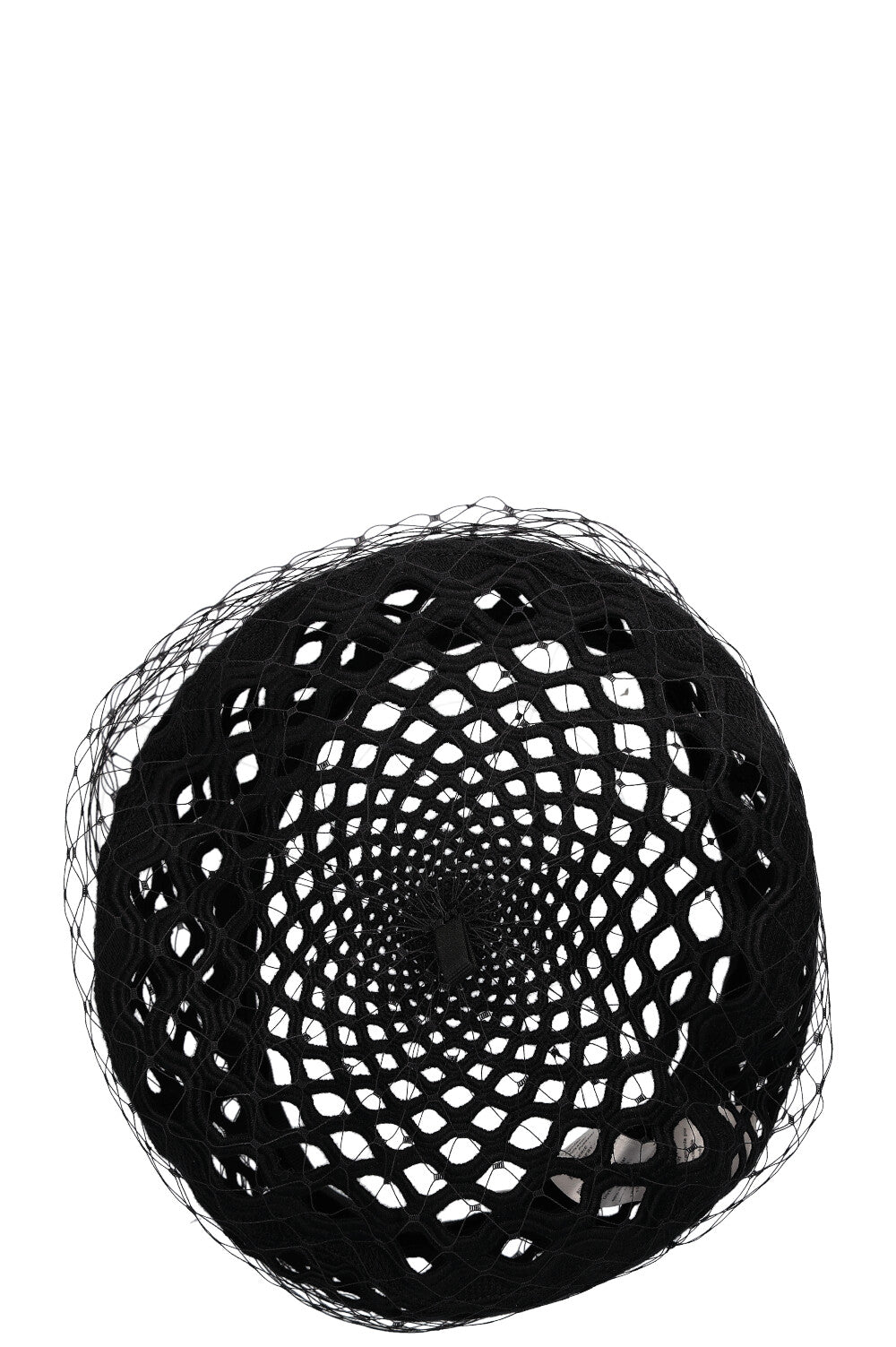 CHRISTIAN DIOR Arty Veil Beret Hat Black