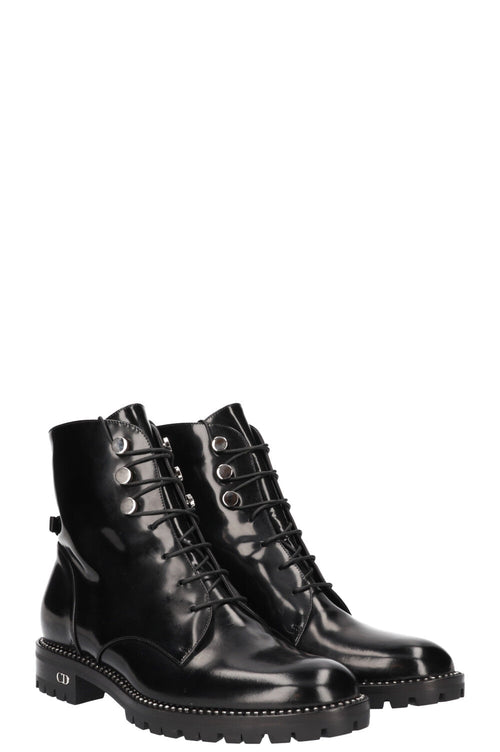 CHRISTIAN DIOR Patent Leder Boots