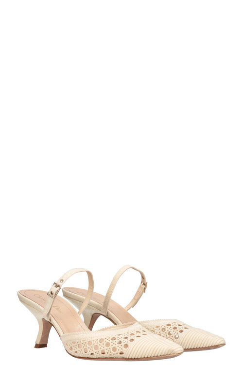 CHRISTIAN DIOR Capture Heels Ivory