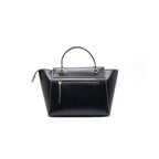 Celine Medium Leather Flap Top Handle Bag