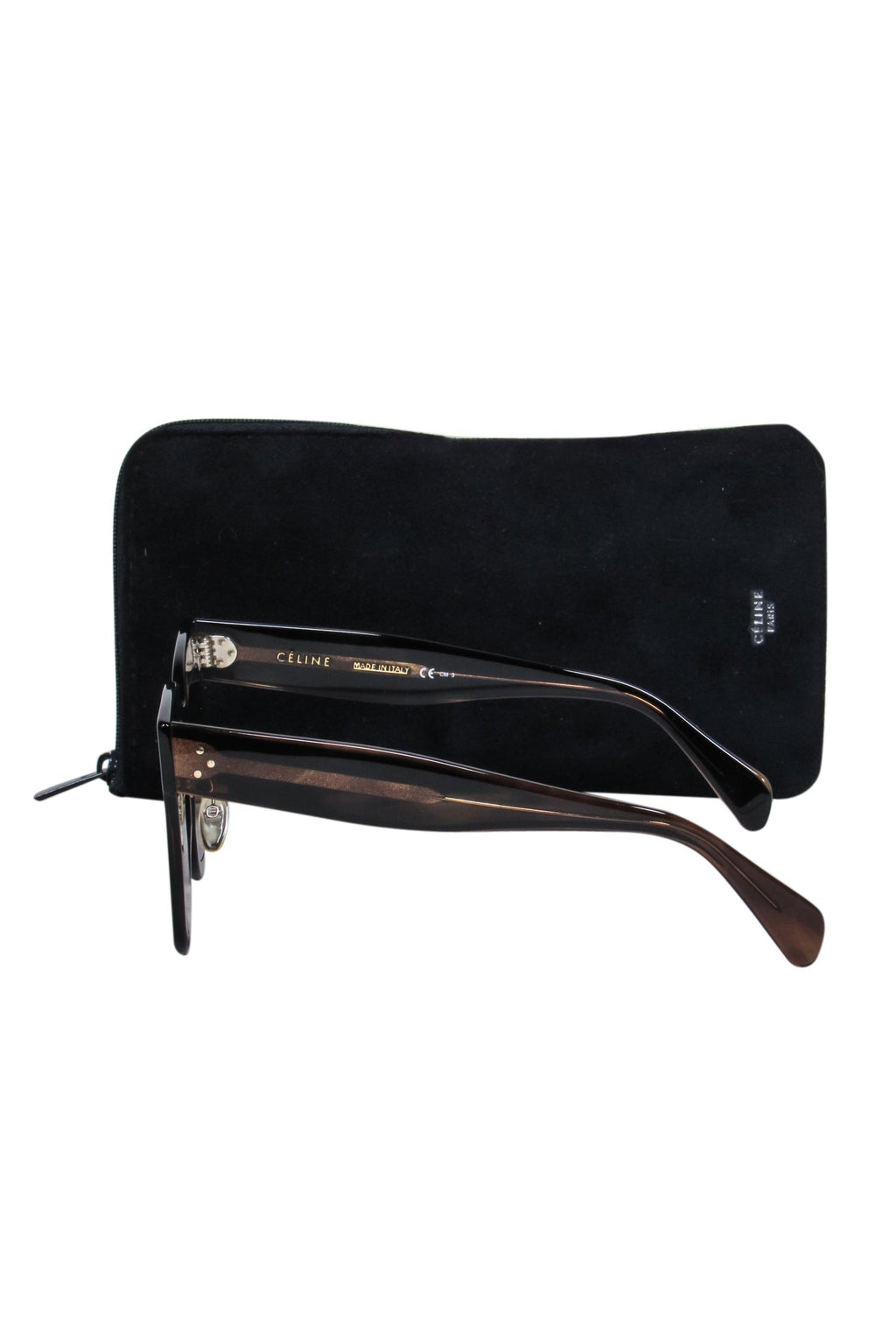 Celine - Brown Tortoise Large Square Sunglasses