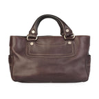 CELINE Leather Boogie Satchel Brown