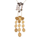 CELINE Vintage Coin Necklace Silver/Gold Tone