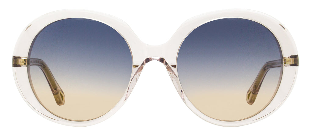 Chloe Esther Oval Sunglasses CH0007S 002 Transparent Violet 54mm