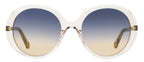 Chloe Esther Oval Sunglasses CH0007S 002 Transparent Violet 54mm