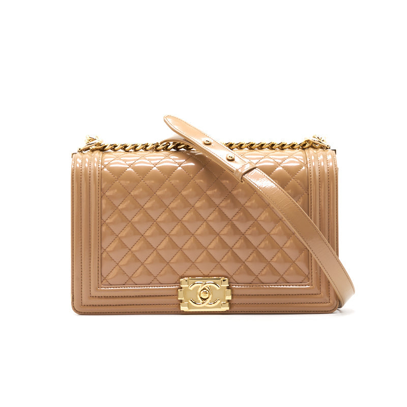 Chanel Leboy New Medium Beige GHW