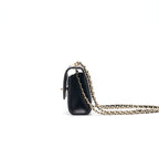 Chanel Lambskin Quilted Mini Trendy CC Chain Wallet Black