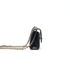 Chanel Lambskin Quilted Mini Trendy CC Chain Wallet Black