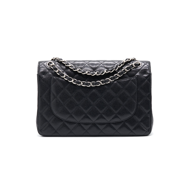 Chanel Jumbo Classic Double Flap Caviar with SHW