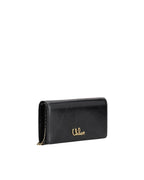 Chloe Alphabet Chain Wallet Women Brown Clutch Bags