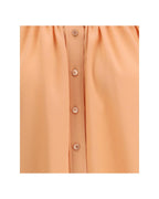 Chloe Silk Blouse ButtonFront Top Women Multicolor Shirts