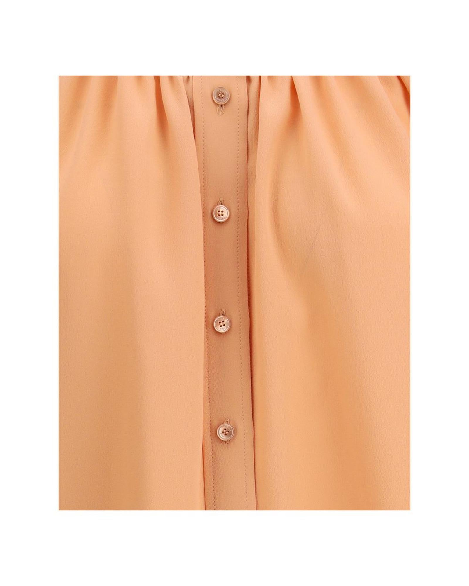 Chloe Silk Blouse ButtonFront Top Women Multicolor Shirts