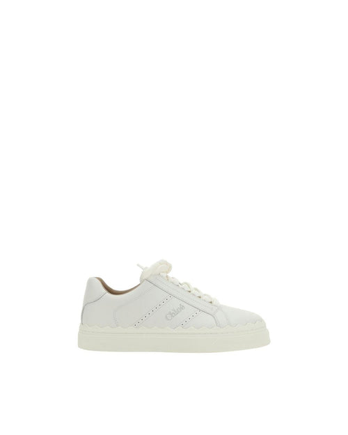 Chloe Lauren Sneakers White Leather Women