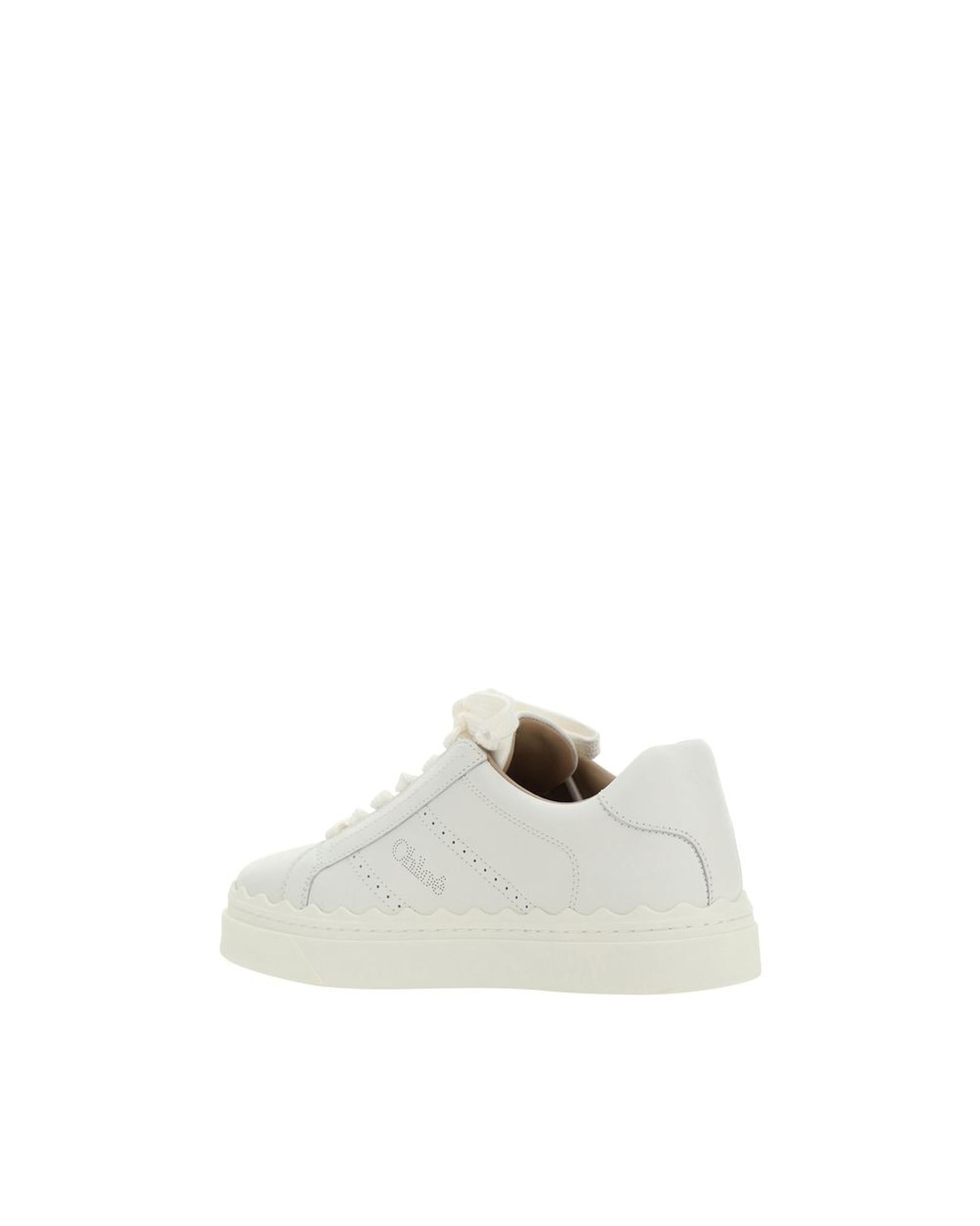 Chloe Lauren Sneakers White Leather Women
