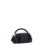 Chloe Woody Small Leather Shoulder Bag Women Black Handbags