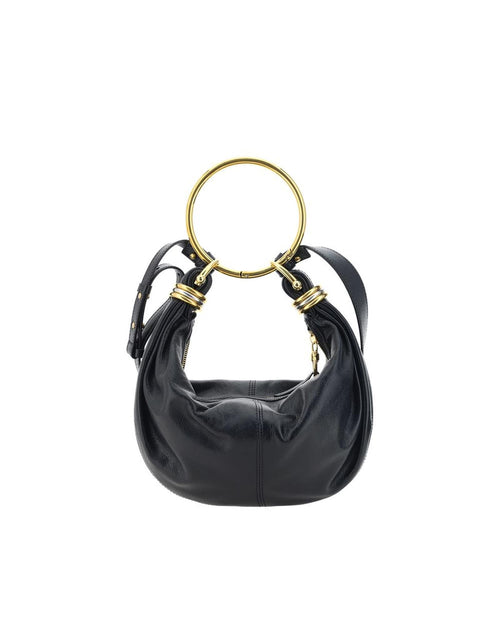 Chloe Woody Small Shoulder Bag Women Black Handbags