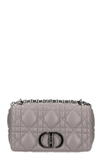CHRISTIAN DIOR Caro Bag Macrocannage Calfskin Grey