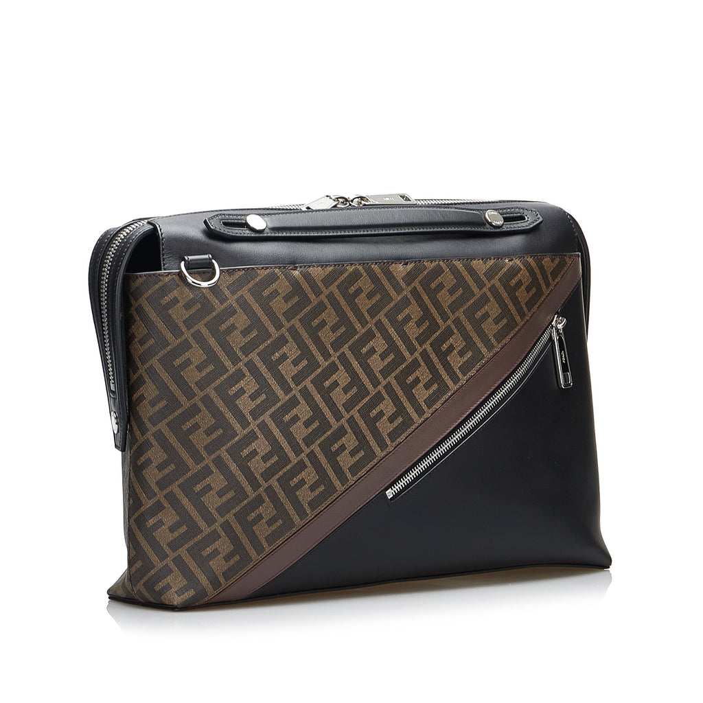 Fendi By the Way Briefcase Zucca Canvas