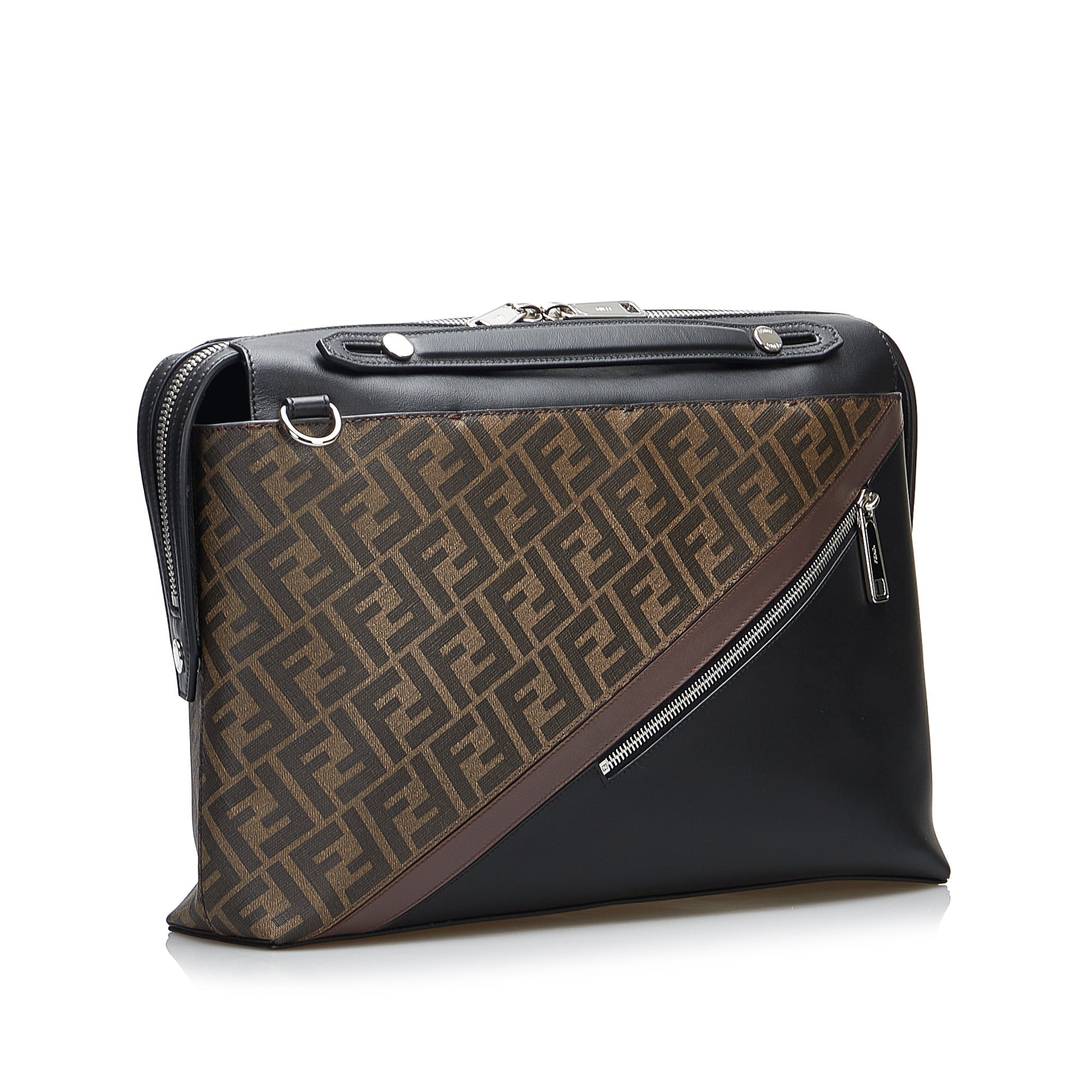 Fendi By the Way Briefcase Zucca Canvas