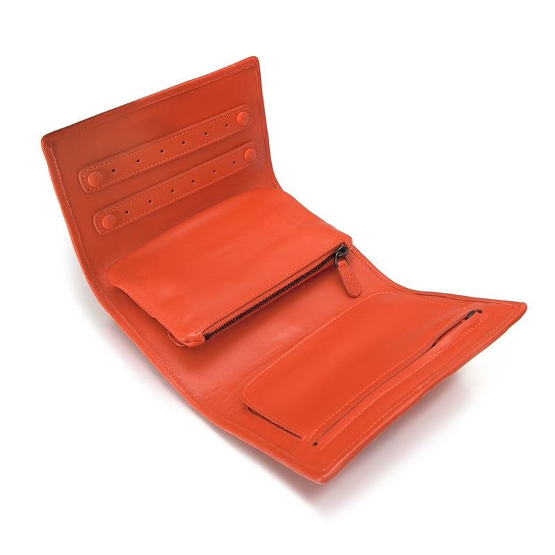 BOTTEGA VENETA Red Intrecciato Leather Wallet
