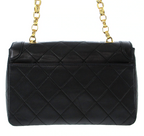 CHANEL - Diana Flap Black Lambskin Matelasse Shoulder Bag