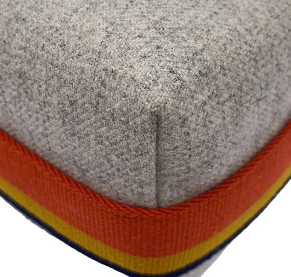 HERMES - Bride-a-Brac Gray Orange Multi Wool Handbag