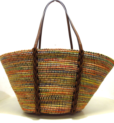 PRADA - Multi Raffia Tote Bag