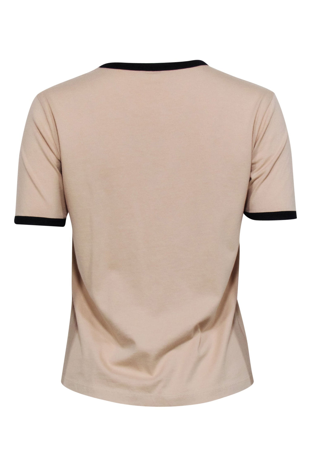 Celine - Beige & Black Logo Crewneck T-Shirt Sz S