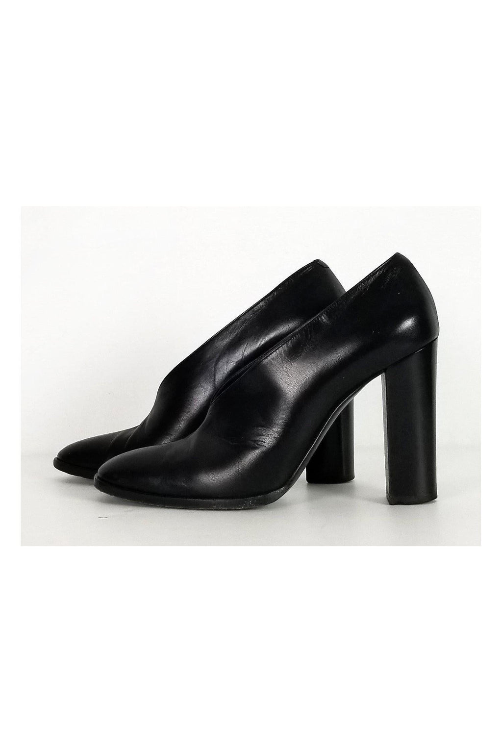 Celine - Black Slip On Heels Sz 9