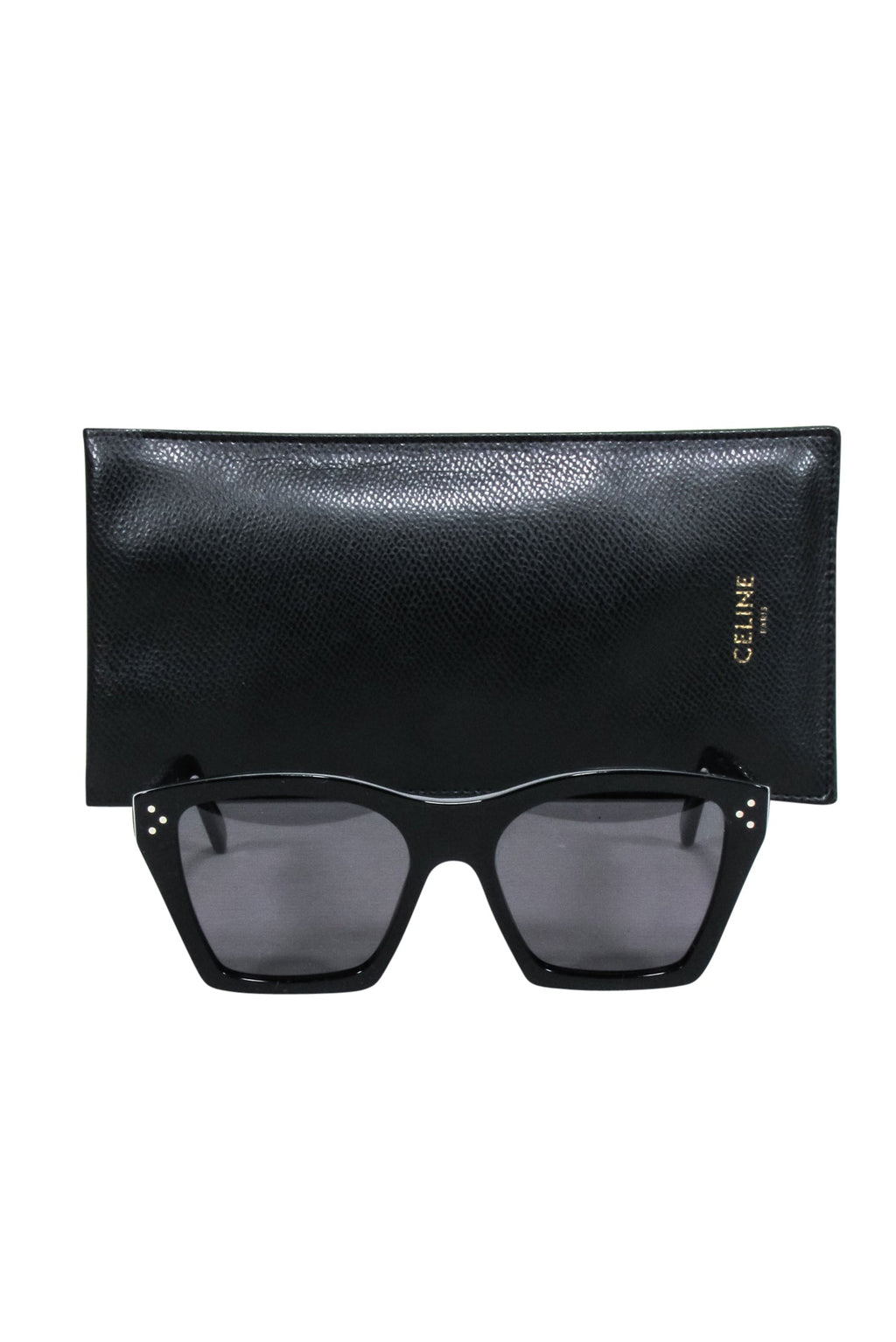 Celine - Black Square Cat Eye Sunglasses