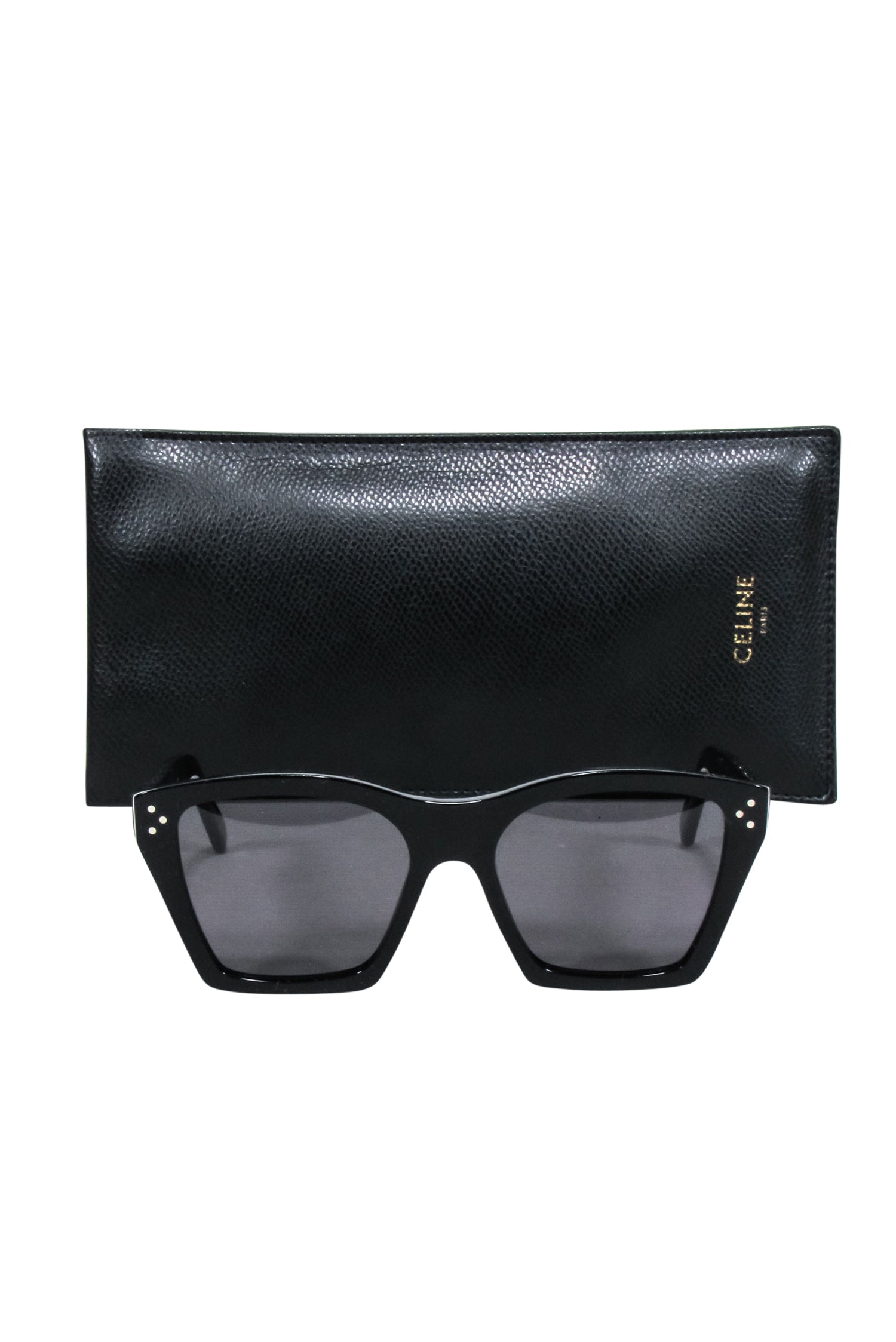 Celine - Black Square Cat Eye Sunglasses