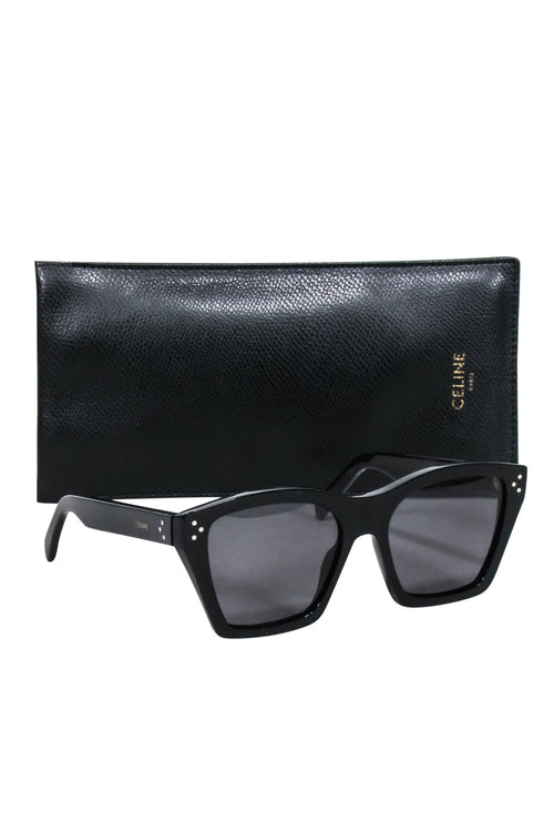 Celine - Black Square Cat Eye Sunglasses