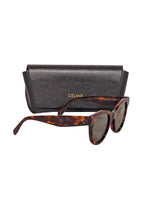 Celine - Brown Tortoise Rounded Sunglasses