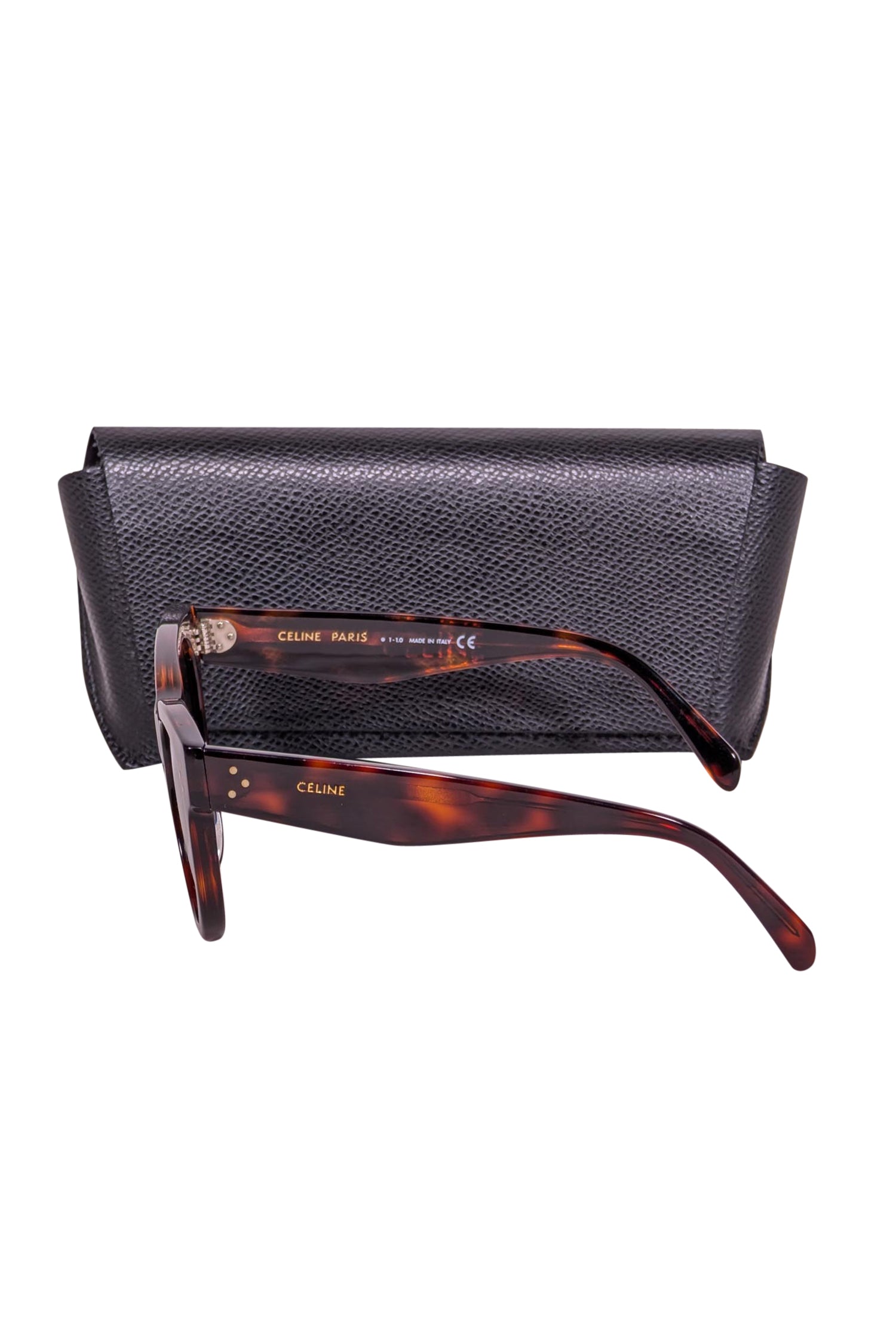 Celine - Brown Tortoise Rounded Sunglasses
